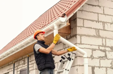 Pose et remplacement de gouttières à Lodes